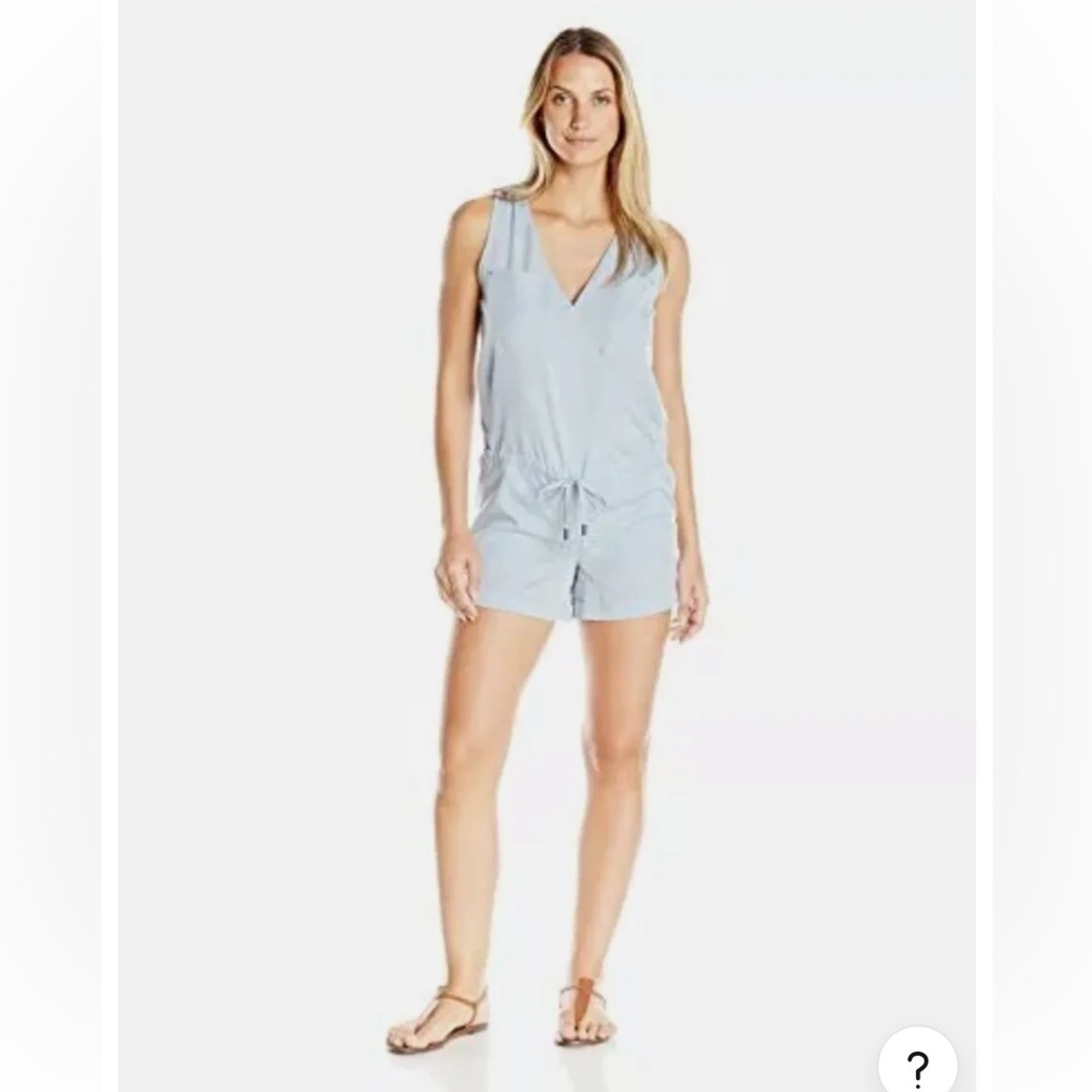 Lole Hazel Utility Drawstring Waist Sleeveless V Neck Romper Gorpcore Sporty